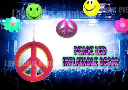 LED Peace inflatable decoration