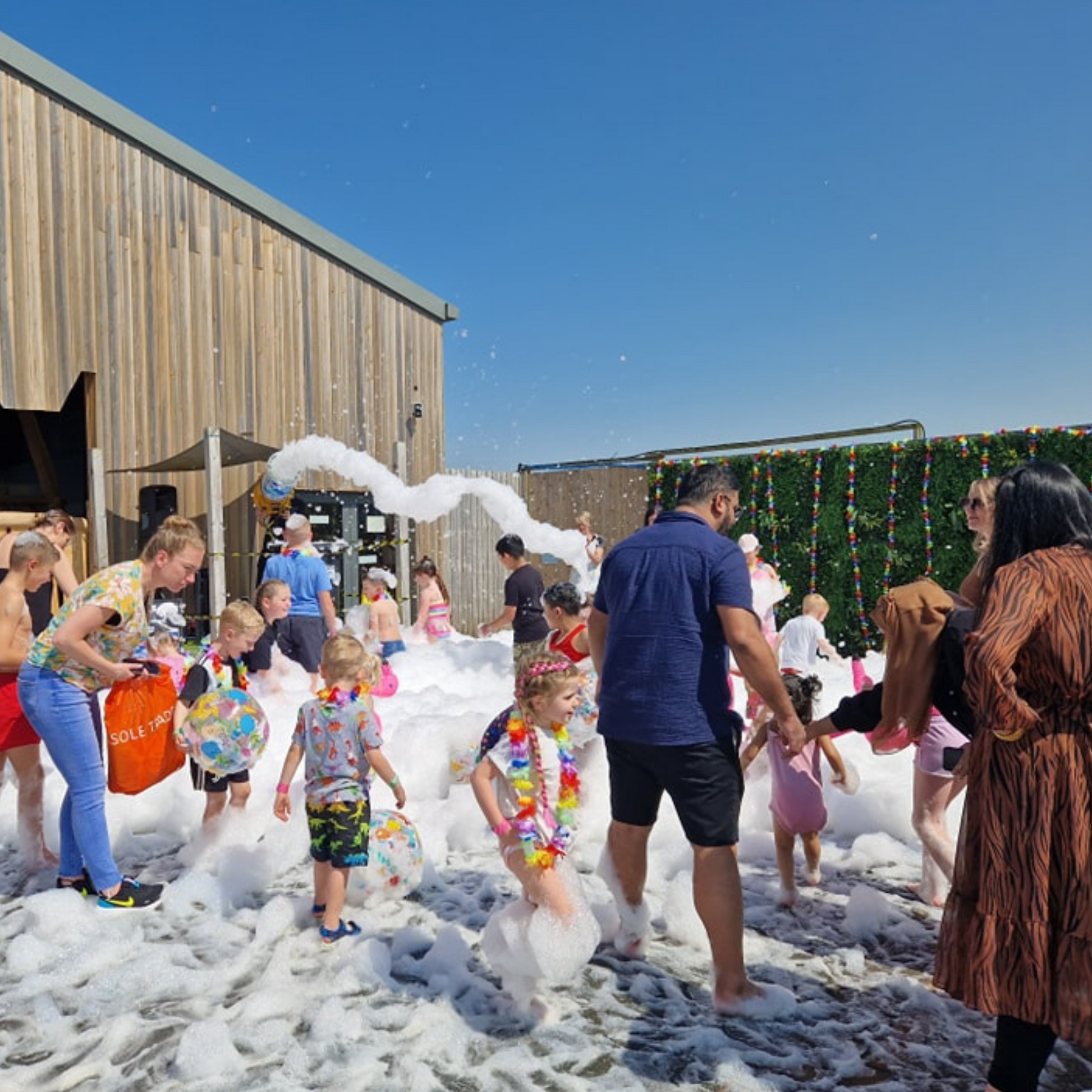 Foam party in the Midlands UK