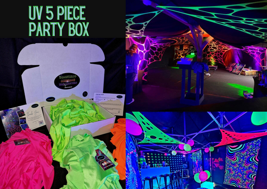 Uv Stretch decor 5 piece party box