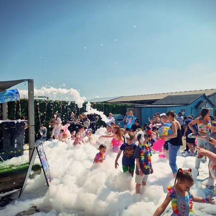 Foam party in the Midlands UK