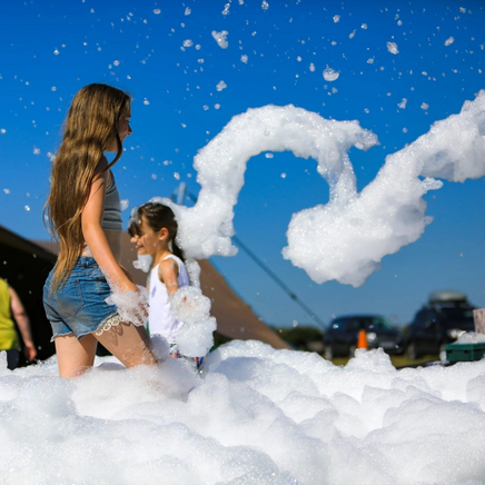 Waterfall foam party 3x3m tent overnight party hire