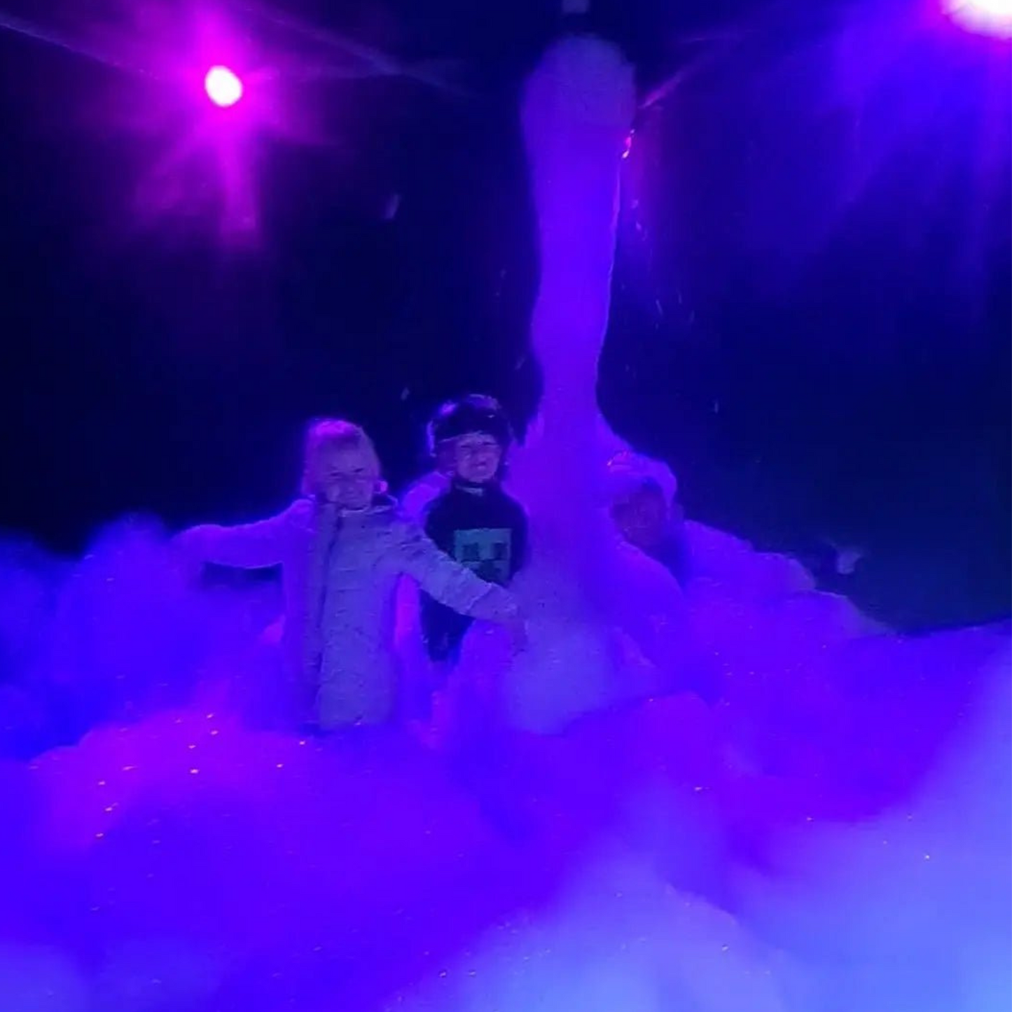 Waterfall foam party 3x3m tent overnight party hire