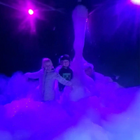 Waterfall foam party 3x3m tent overnight party hire