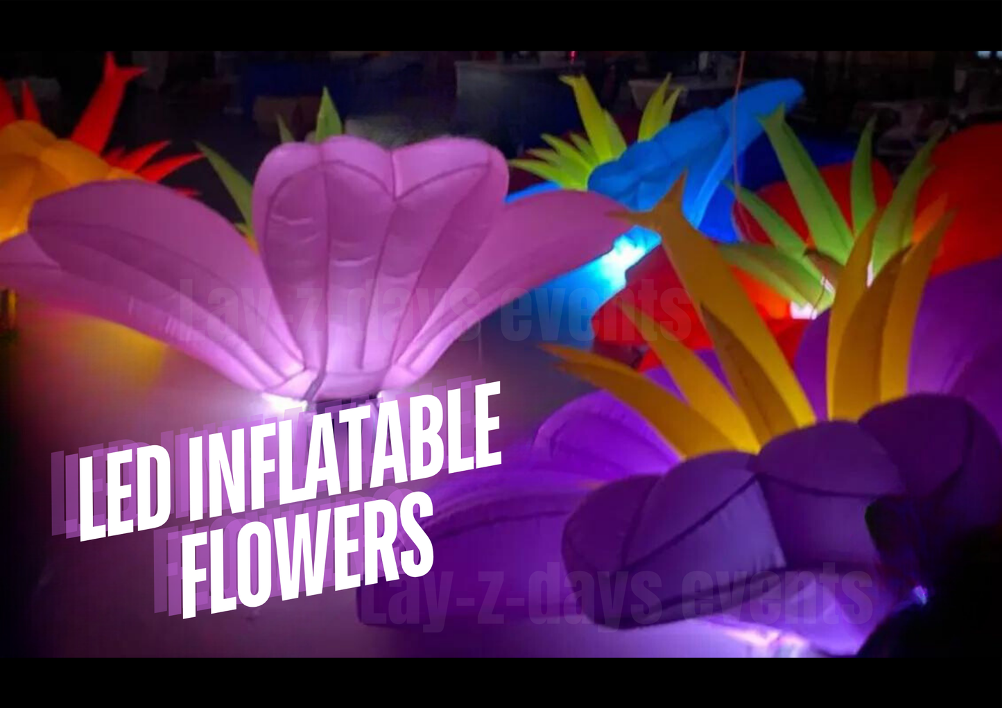 Led Giant inflatable Flower event decor