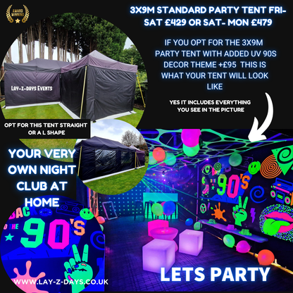 PARTY TENT HIRE -3x9M