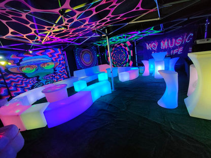 uv neon party decorations