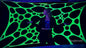 uv reactive neon stretch party decoration wall hanging ceiling canopy