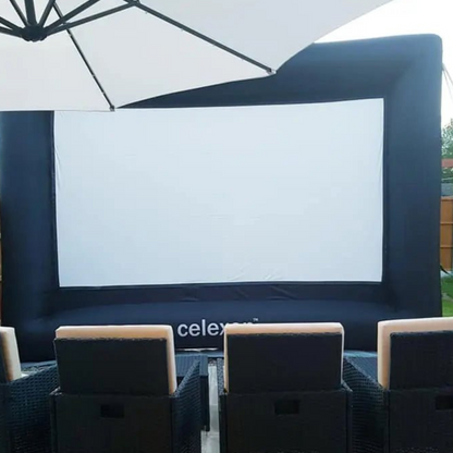 Giant inflatable cinema screen & projector hire Midlands UK