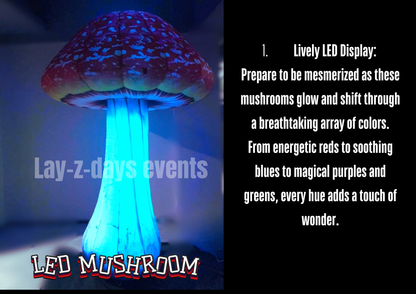 led inflatable Giant mushroom