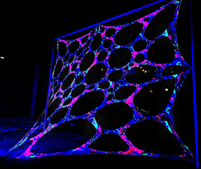 UV Acid bath webbing Stretch event décoration