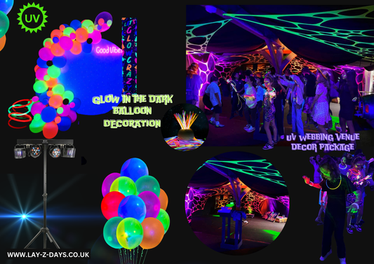 UV Lets Glow Webbing Decoration Package