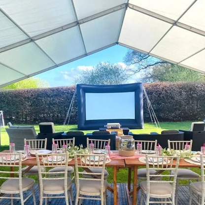 Giant inflatable cinema screen & projector hire Midlands UK