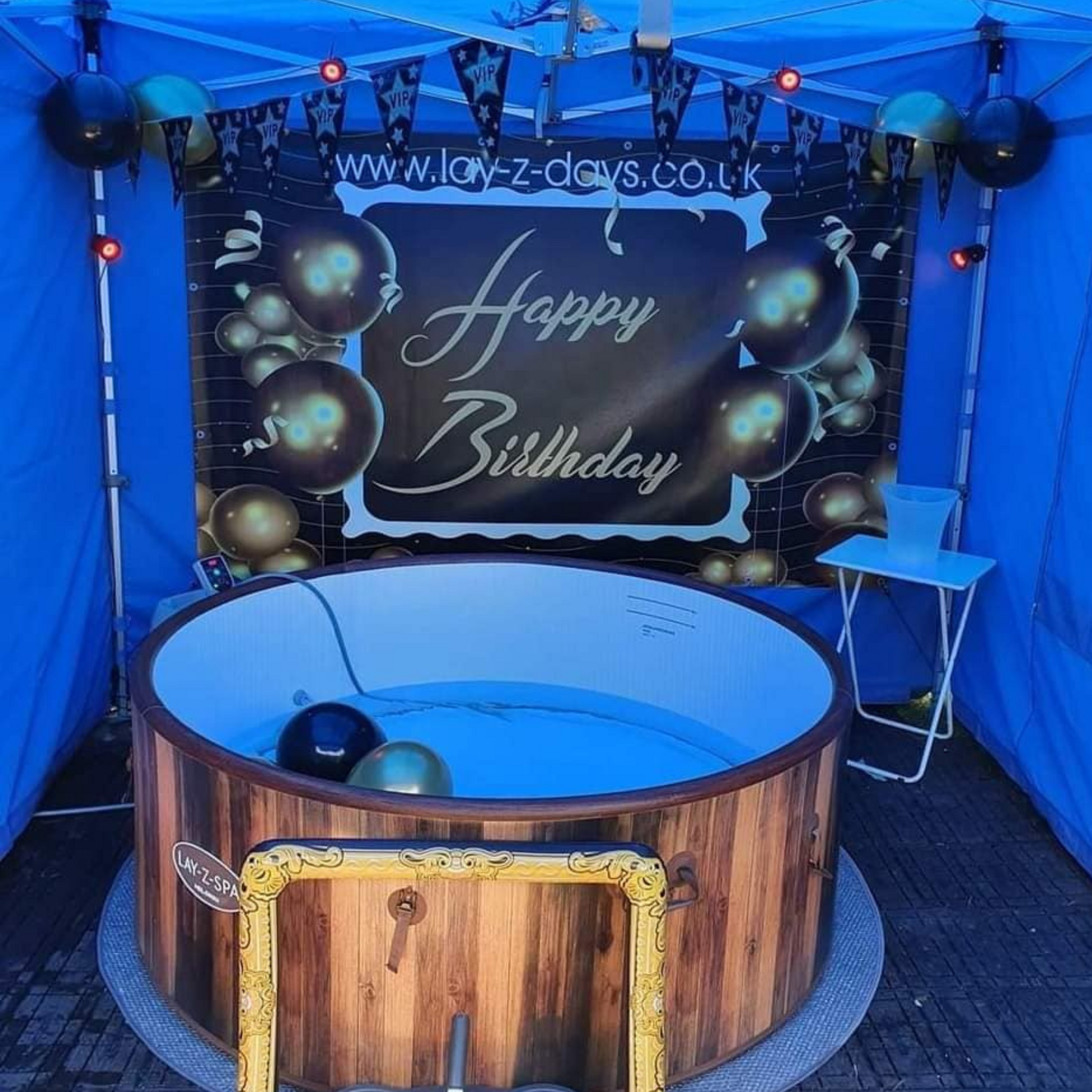 Happy birthday hot tub hire