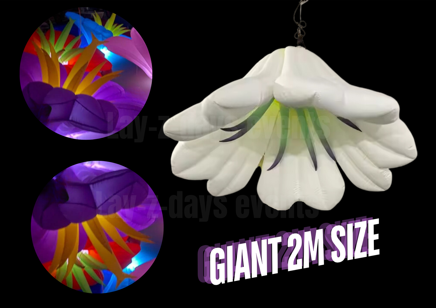 Led Giant inflatable Flower event decor