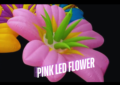 Led Giant inflatable Flower event decor