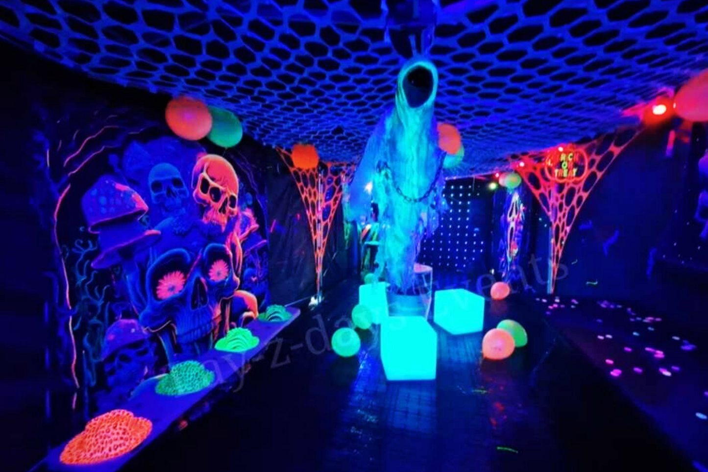 NEW UV Halloween glow in the night decor