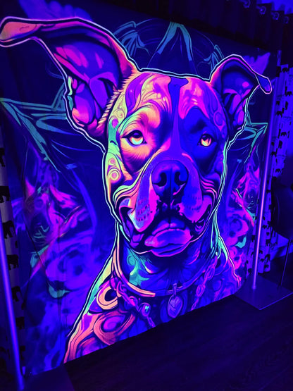 Uv Pit Bull Memorial Tapestry