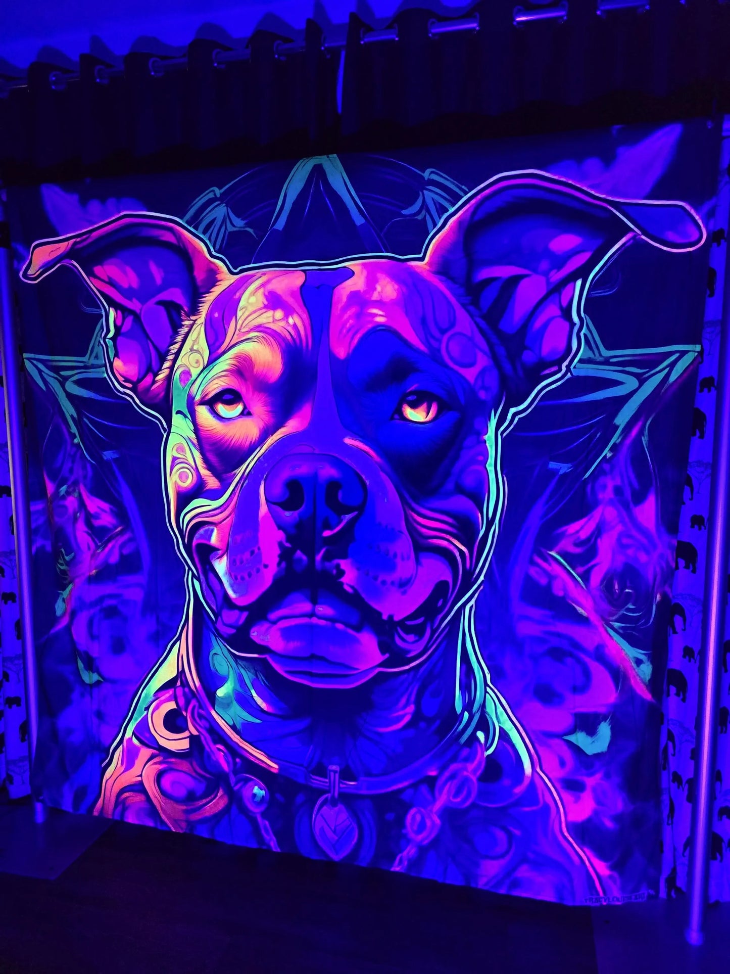 Uv Pit Bull Memorial Tapestry