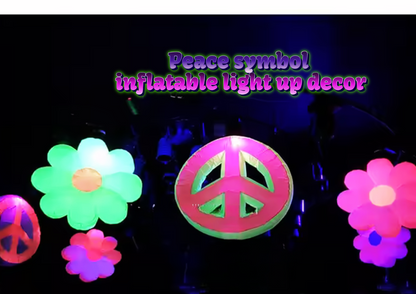 LED Peace inflatable decoration