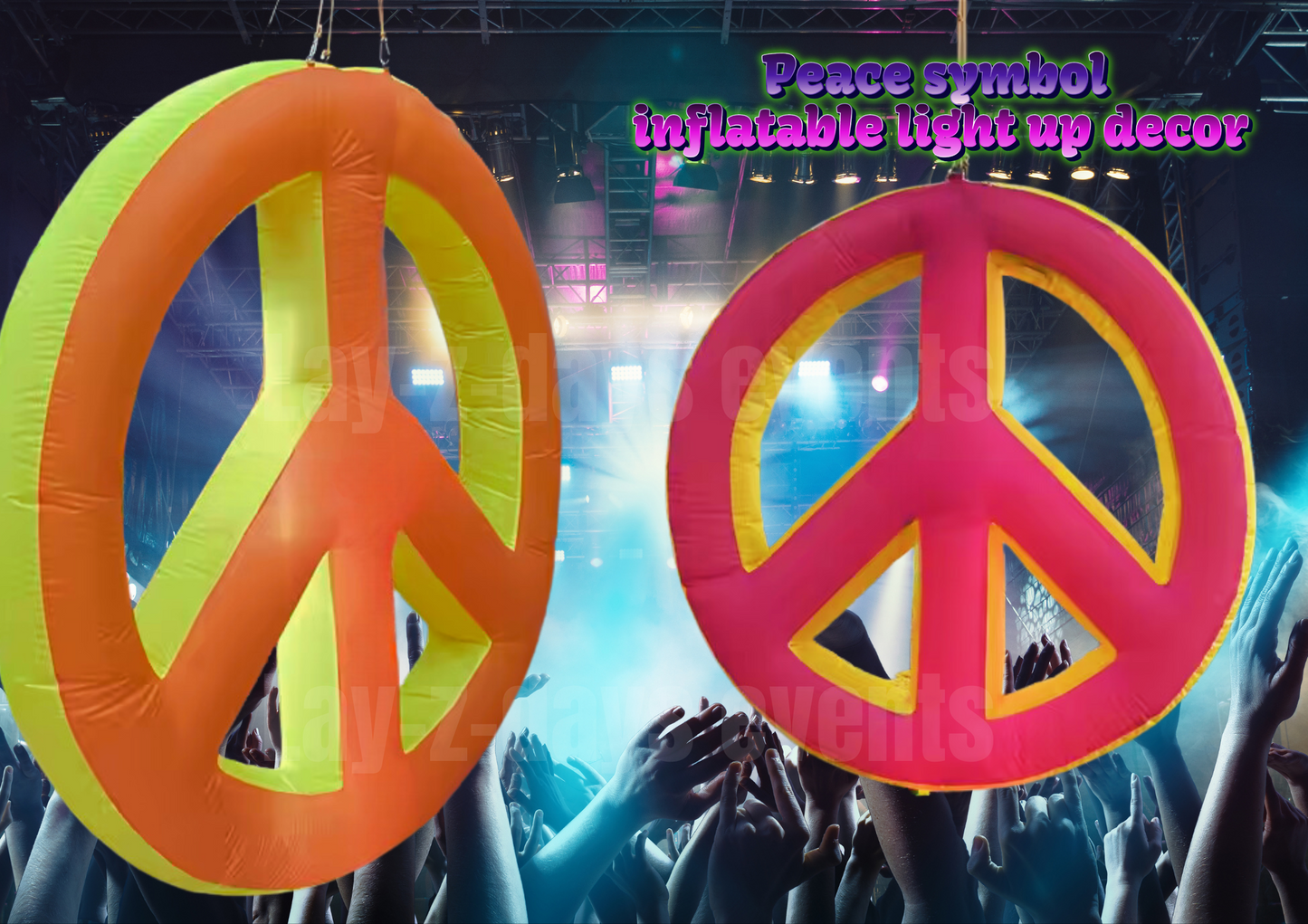 LED Peace inflatable decoration