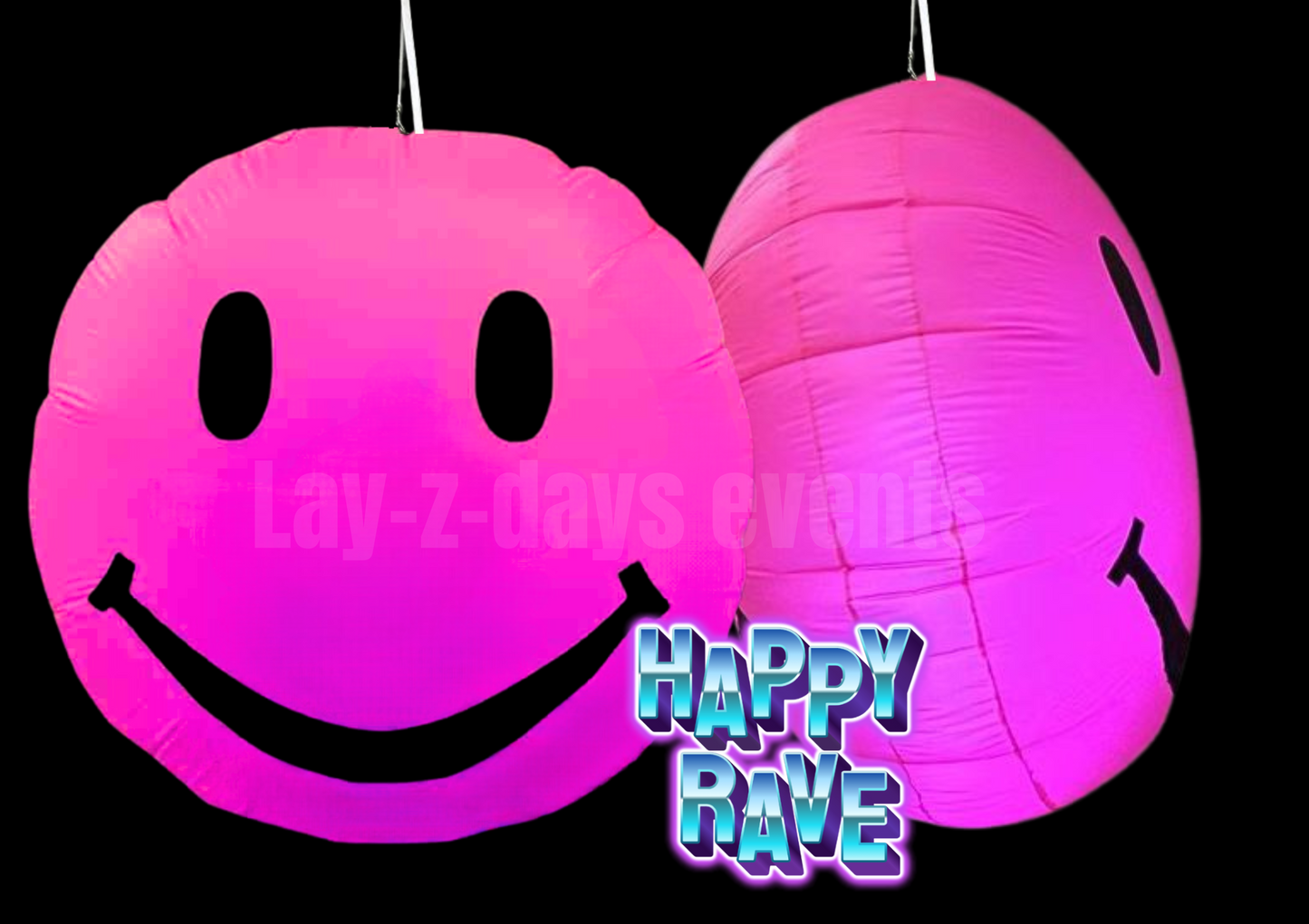 LED Happy Rave inflatable decoration