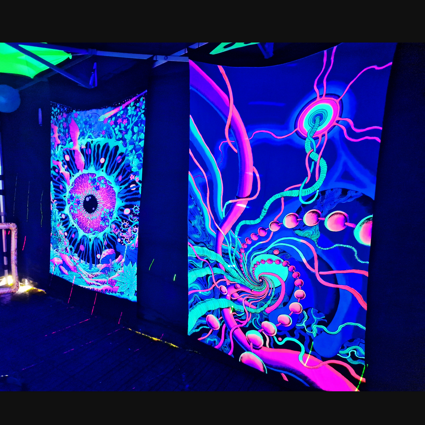 UV PSYCHEDELIC RAVE Party Tent Décor Theme