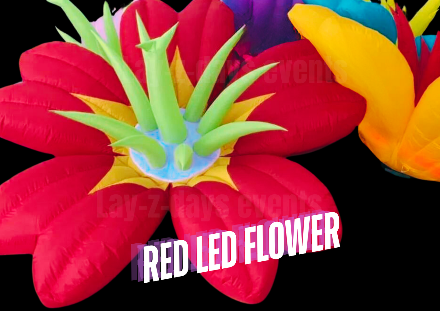 Led Giant inflatable Flower event decor