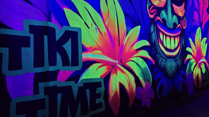 uv tiki party decoration wall hanging tapestry 