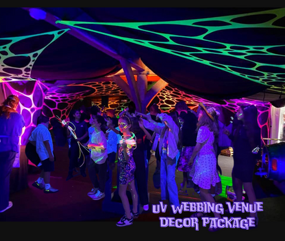 UV Lets Glow Webbing Decoration Package