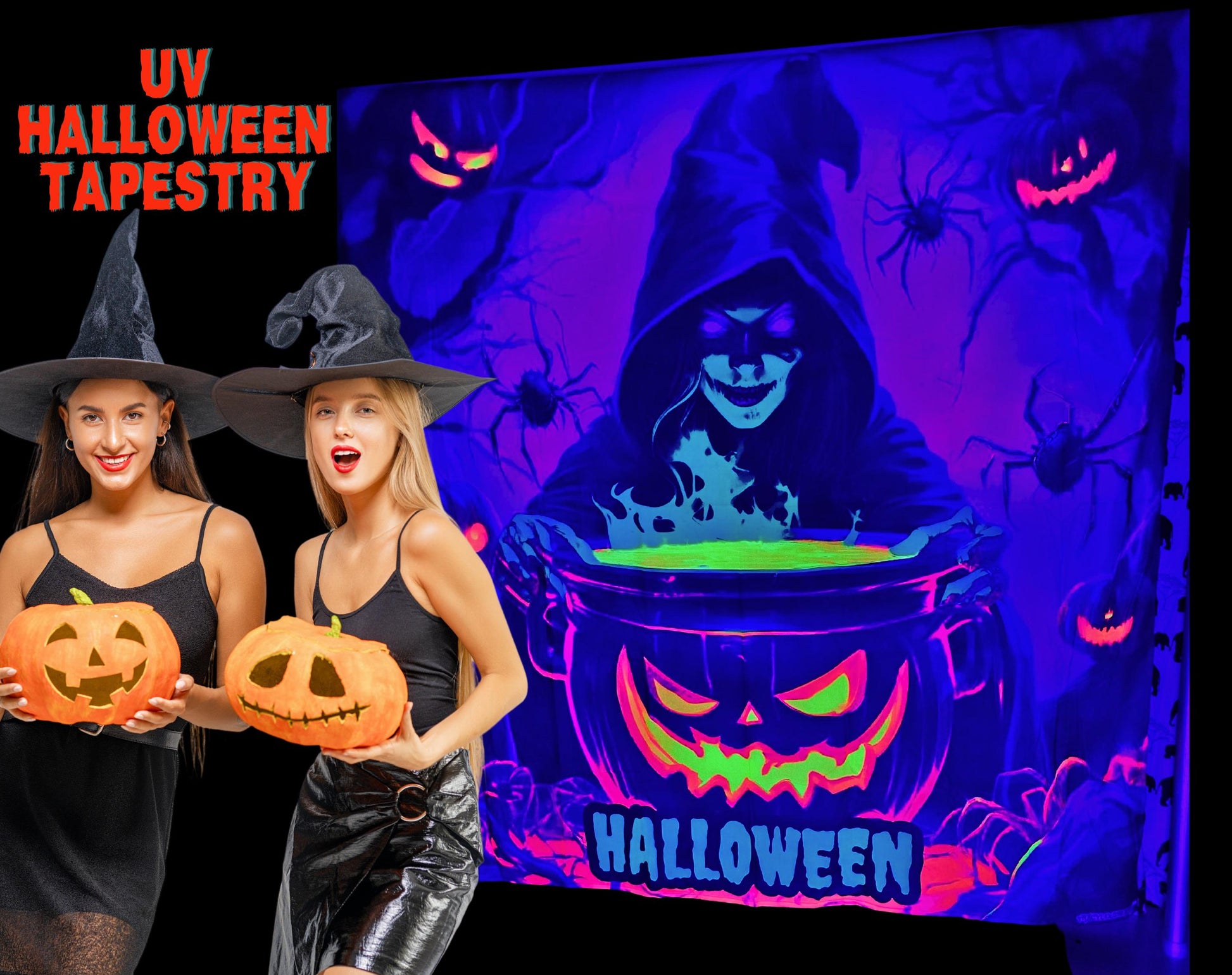 uv wall hanging  halloween tapestry