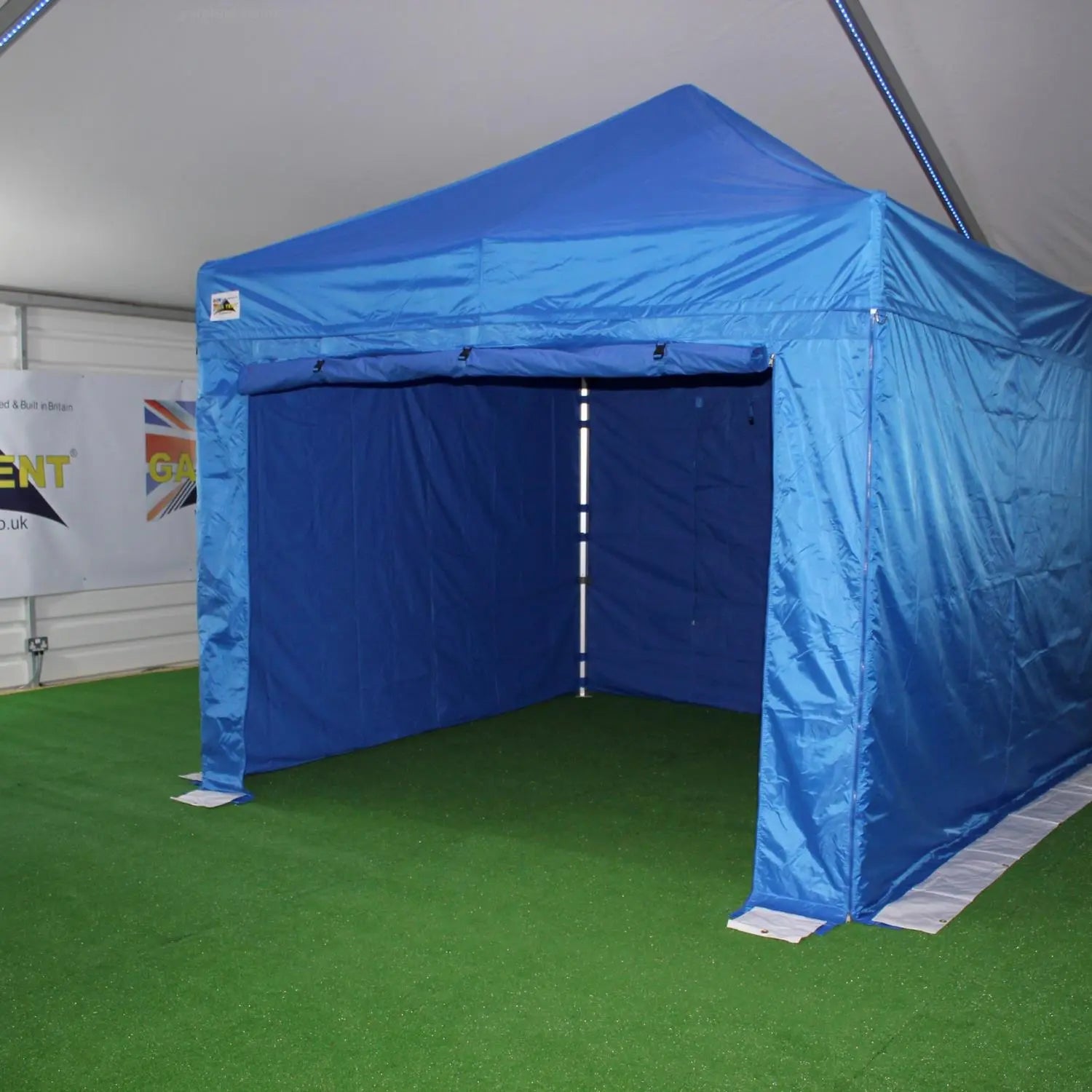 Blue 3x3m Gala Gazebo Hire - Lay-z-days Event's™Blue 3x3m Gala Gazebo Hire