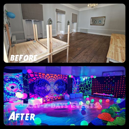 Complete Transformation - UV Décor - Lay-z-days Event's™Complete Transformation - UV Décor