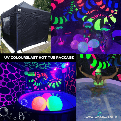 UV Colour Blast HOT TUB PACKAGE - Lay-z-days Event's™UV Colour Blast HOT TUB PACKAGE