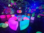 Uv Neon 90s Glow in the dark backdrop hire & stand - Lay-z-days Event's™Uv Neon 90s Glow in the dark backdrop hire & stand